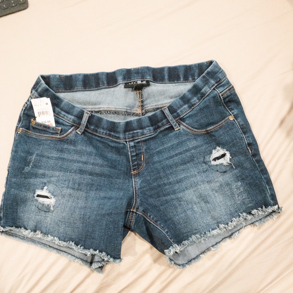 Indigo Blue maternity shorts